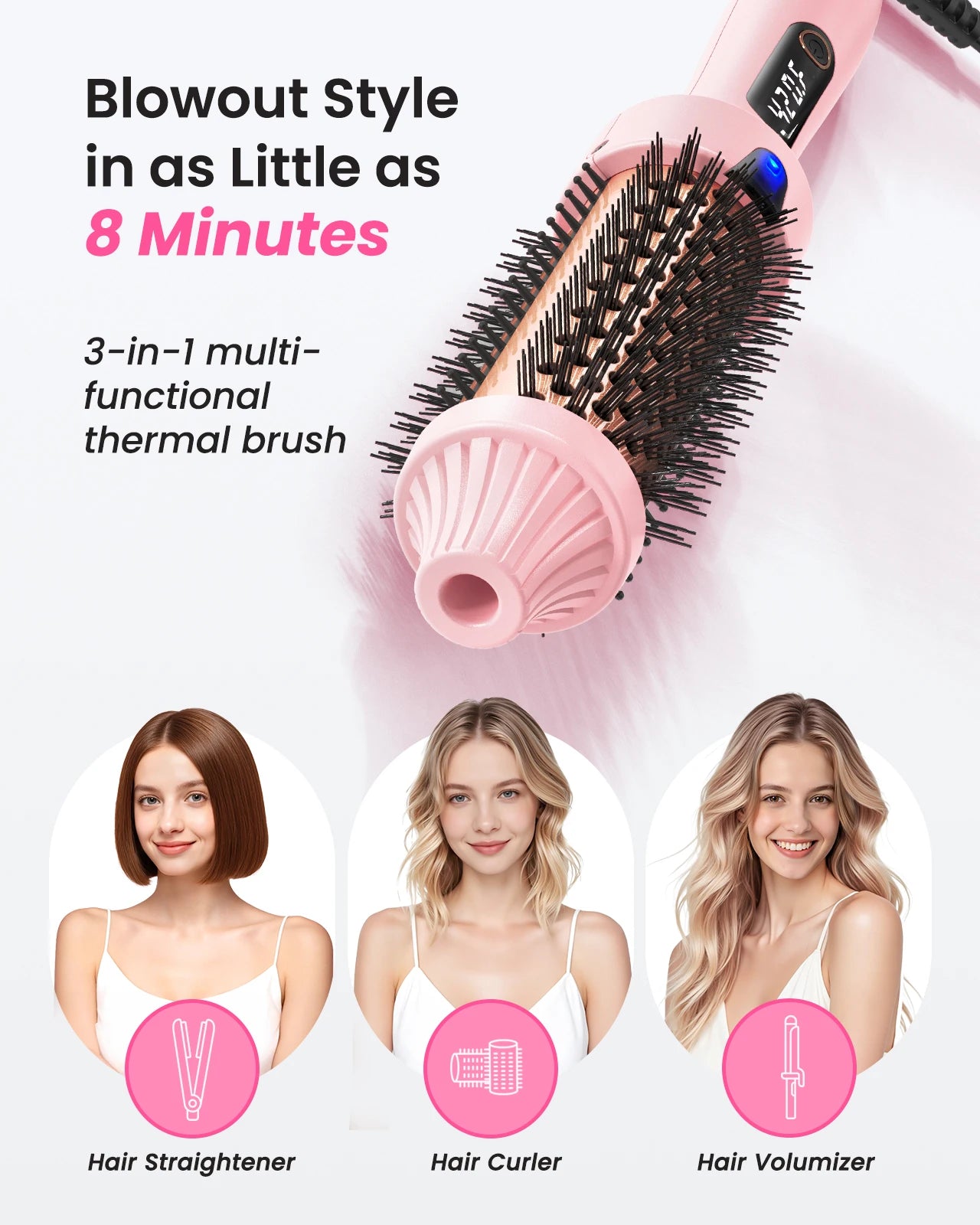 QuickStyle Hot Air Grooming Brush
