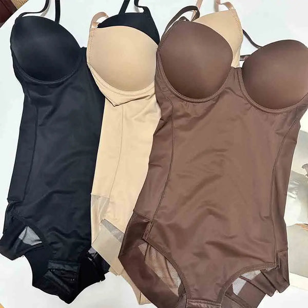 CoreFit Bodysuit Shapewear With Built in Bra